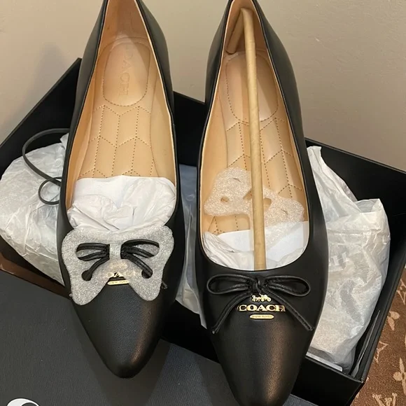 Brandnew Coach Annbel Leather Ballet Shoes - Picture 2 of 4